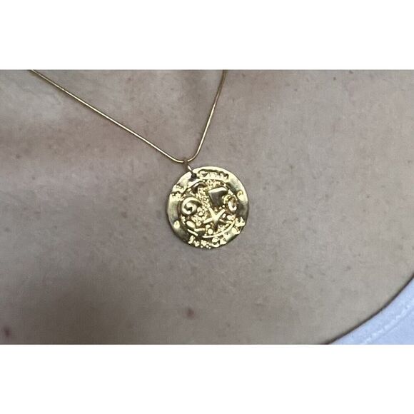 Upcycled Authentic St John ZipperPull/Charm On Chain Handmade Necklace Shells - Picture 8 of 8